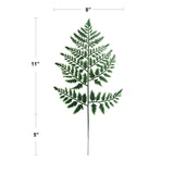 12" Leatherleaf Artificial Plant - Realistic, Lush Green Decor - Ideal for Home & Office, Floral Home by Artificial Flowers