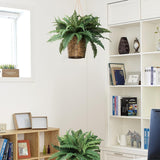 Lush 28-Inch Artificial Boston Fern - Realistic, Full 25 Frond Silk Plant for Elegant Home Decor & Office Greenery, Floral Home by Artificial Flowers