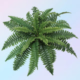 Lush 28-Inch Artificial Boston Fern - Realistic, Full 25 Frond Silk Plant for Elegant Home Decor & Office Greenery, Floral Home by Artificial Flowers