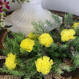 100-Pack: Yellow Carnation Picks, 5" Stems, 3.5" Wide, Floral Home by Artificial Flowers