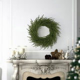 1 Pack 24" Real Touch Frasier Wreath Lifelike Christmas Wreath for Doors Walls and Holiday Decor