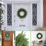 1 Pack 24" Real Touch Frasier Wreath Lifelike Christmas Wreath for Doors Walls and Holiday Decor