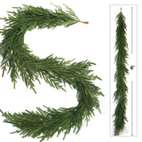 1 Pack 6' Real Touch Frasier Garland for Mantles, Staircases and Christmas Holiday Lifelike Decor