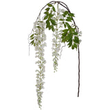 69" Artificial White Wisteria Spray - Lifelike Silk Flower for Home Decor, Weddings & Events Pack of 3, Floral Home by Artificial Flowers