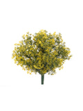 UV-Resistant Yellow Boxwood Bush for Indoor/Outdoor Use (24 Pack) - 14.5", Floral Home by Artificial Flowers