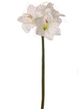 Set of 12 Luxurious 28" White Amaryllis Flowers - Perfect for Elegant Home Decor and Special Occasions - Top Quality Lifelike Silk Flowers, Floral Home by Artificial Flowers