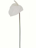 Set of 12 - Elegant 29" White Anthuriums - Lifelike Artificial Flowers for Luxurious Home Interiors and Event Decor, Floral Home by Artificial Flowers