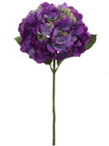 18-Inch Luxurious Purple Hydrangea Stem Set (12 Pcs) - Stunning 7-Inch Blooms - Perfect for Home Decor, Wedding Bouquets & Special Event Floral Centerpieces, Floral Home by Artificial Flowers