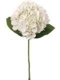 18-Inch Timeless White Hydrangea Stem Set (12 Pcs) - Classic 7-Inch Blooms - Ideal for Elegant Home Decor, Wedding Arrangements & Special Event Floral Displays, Floral Home by Artificial Flowers