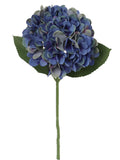 Chic Dark Blue Hydrangea Stems - Set of 12 | 18-Inch Length | Lush 7-Inch Diameter | Perfect for Home Decor, Wedding Bouquets, and Special Occasion Centerpieces, Floral Home by Artificial Flowers