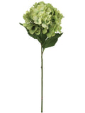 Fresh and Vibrant: Set of 12 Green Hydrangea Blooms - Lifelike Artificial Flowers for Home Decor and Events, Floral Home by Artificial Flowers