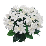 12" White Stephanotis Bush X12 - Elegant Floral Accent for Home Decor and Wedding Bouquets, Floral Home by Artificial Flowers