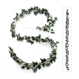 Artificial Variegated English Ivy Garland - 6ft Realistic Faux Ivy for Home, Wedding, and Event Decor - Indoor/Outdoor Use