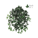 Artificial Hanging English Ivy Bush with 274 Lifelike Silk Leaves - 20in., Floral Home by Artificial Flowers