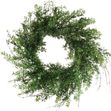 Boxwood Wreath, Indoor Outdoor UV Front Door 30"  ArtificialFlowers   