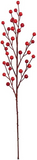 12 Red Holly Berry Waterproof Stem Picks 19" Decoration ArtificialFlowers   