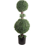 Boxwood Double Ball Topiary Artificial UV Indoor Outdoor 33"  ArtificialFlowers   