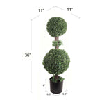 Boxwood Double Ball Topiary Artificial UV Indoor Outdoor 33"  ArtificialFlowers   