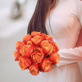 Artificial Orange Rose Bud-20" Artificial Flowers ArtificialFlowers   