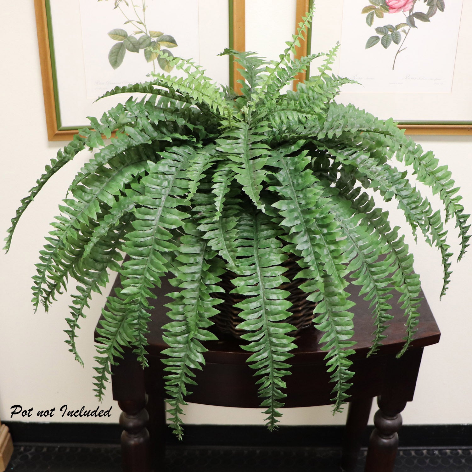 Artificial Boston Fern Plant with 60 Lifelike Silk Fronds - 48