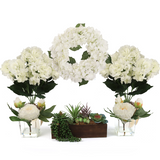 Silk Flower Home Decor Bundle For the Entire House!! Two Bushes, Two Peony Arrangements, Hydrangea Wreath and Succulent Arrangement  ArtificialFlowers   