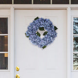 Artificial Blue Hydrangea Wreath - 18" Wreaths ArtificialFlowers   