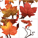 9 Foot Silk Maple Leaf Garland Fall Décor Maple Leaf Garland ArtificialFlowers   