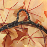 24" Fall Maple Leaf Wreath in Multi Colored Orange Leaves Wreaths ArtificialFlowers   