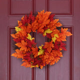 18" Artificial Fall Maple Leaf with Grapevine Base  ArtificialFlowers   