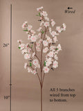 Artificial Cherry Blossom Branch-36" (4 Pieces) Artificial Flowers artificialflowersdotcom   