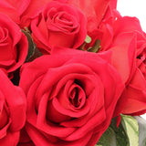 Artificial Red Velvet Rose Bouquet-10" Artificial Flowers artificialflowersdotcom   