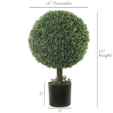 Artificial  Boxwood Ball Topiary-25" Topiaries artificialflowersdotcom   