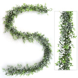 Floral Home by Artificial Flowers Artificial Eucalyptus Garland, 6', Lifelike Greenery for Christmas & Holiday Decor, Wreaths, and Home Accents